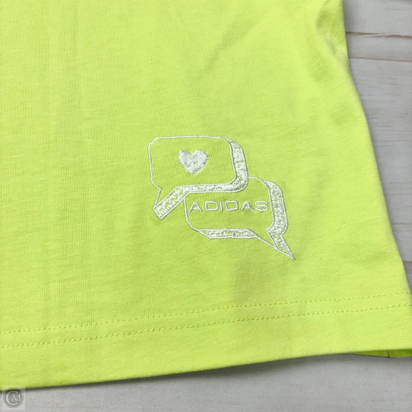 Top Short Sleeve By Adidas In Green, Size: Xl