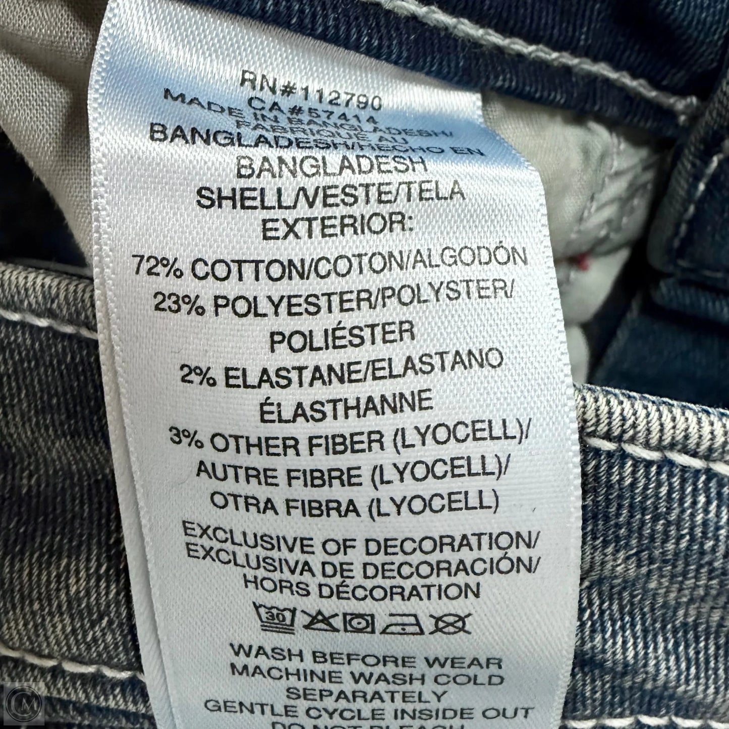 Jeans Boot Cut By True Religion In Blue Denim, Size: 8