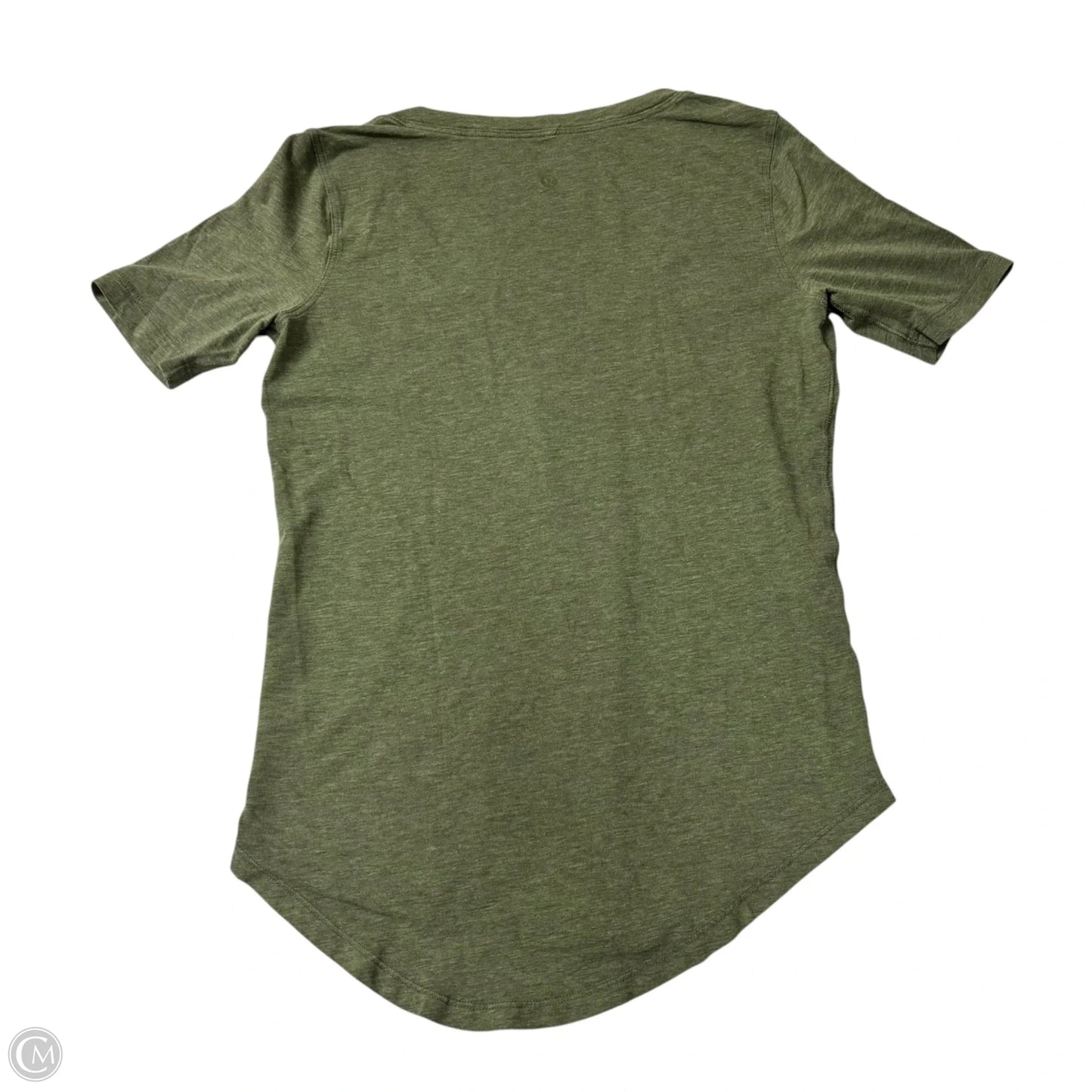 Athletic Top Short Sleeve By Lululemon In Green, Size: S