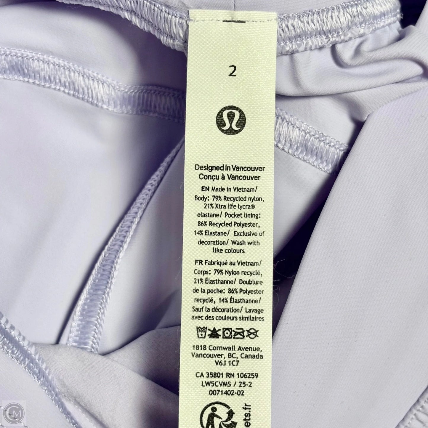 Athletic Pants By Lululemon In Purple, Size: 2
