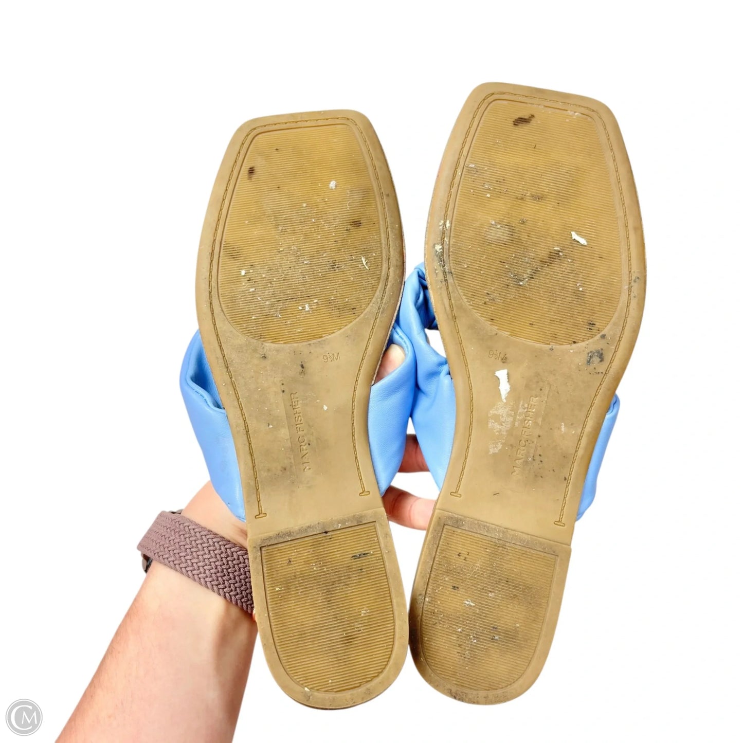 Sandals Flats By Marc Fisher In Blue, Size: 9