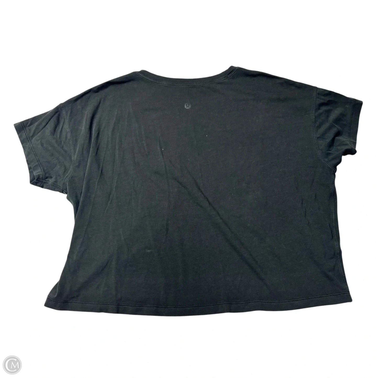 Top Short Sleeve By Lululemon In Grey, Size: M