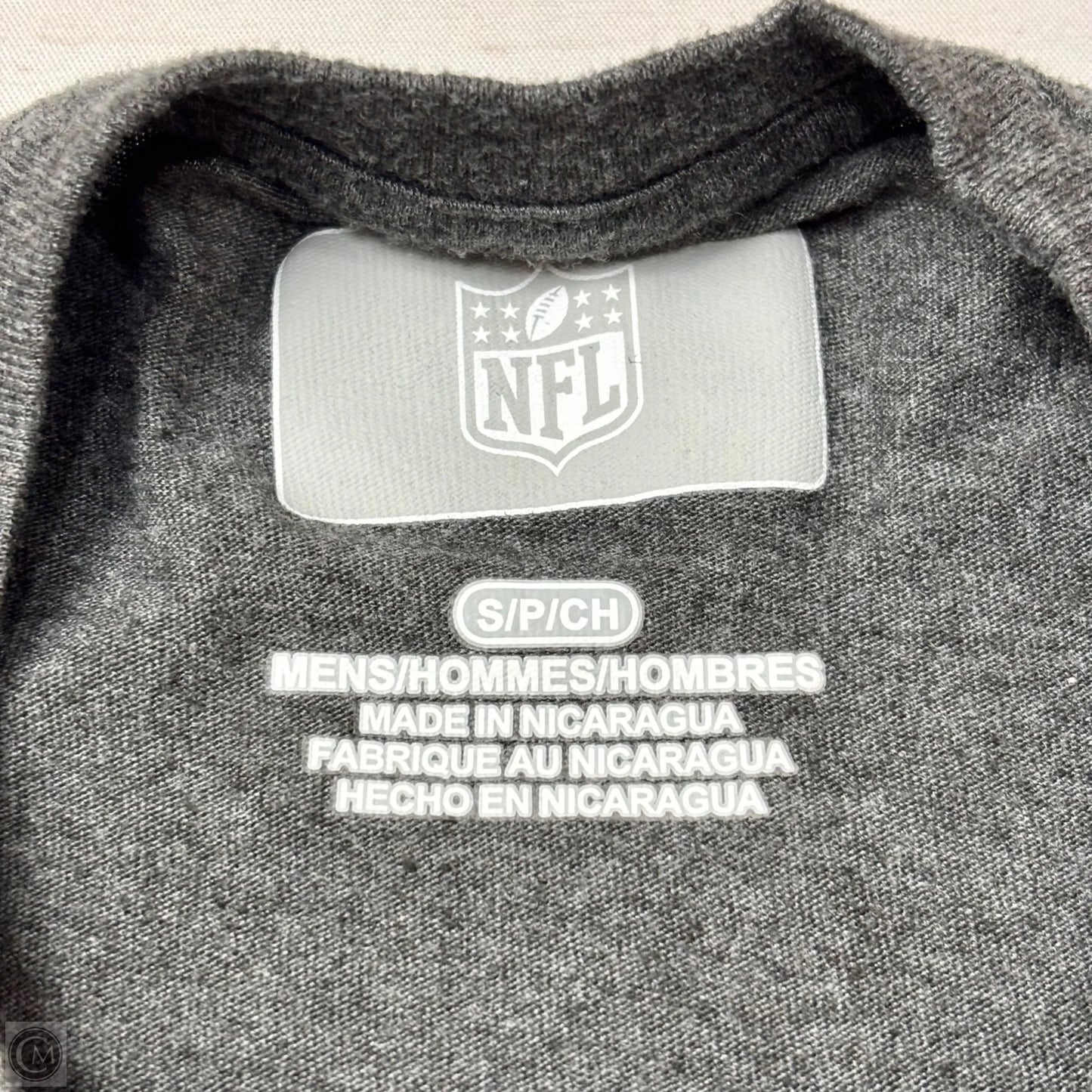 Top Short Sleeve By Nfl In Grey, Size: S