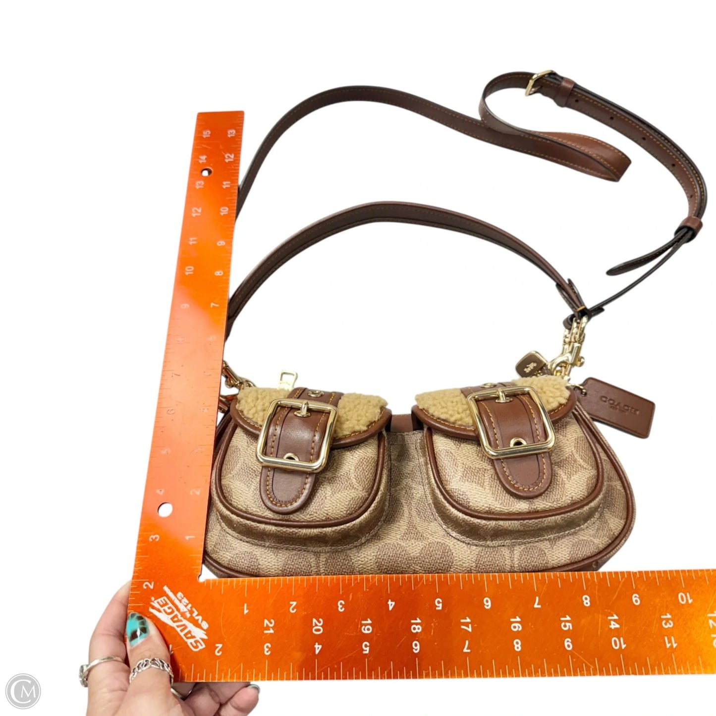 Handbag Designer By Coach, Size: Small