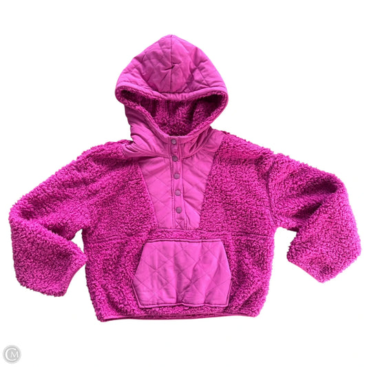 Jacket Faux Fur & Sherpa By Hippie Rose In Purple, Size: L