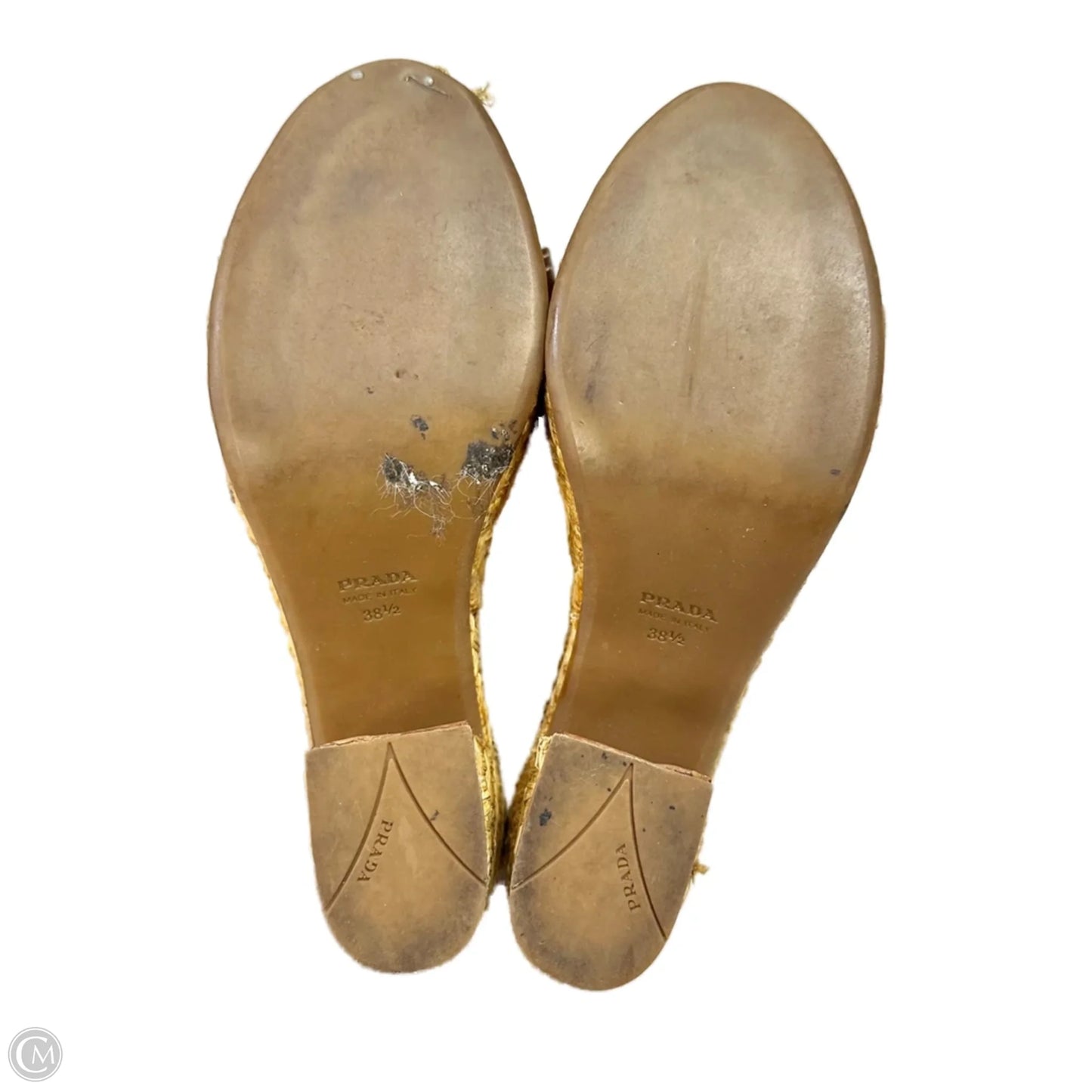 Sandals Luxury Designer By Prada In Brown, Size: 8