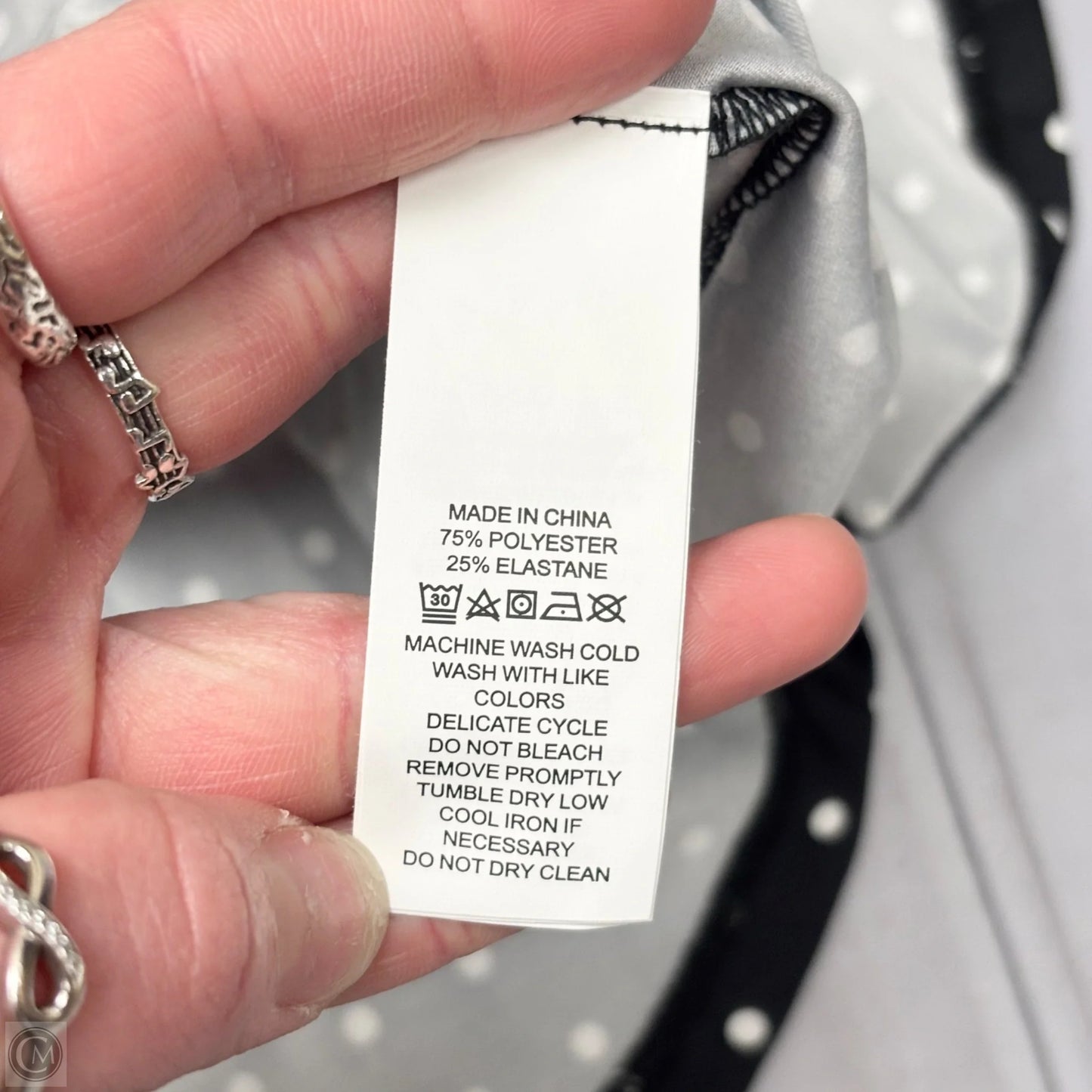 Top Short Sleeve Designer By Kate Spade In Black & White, Size: L