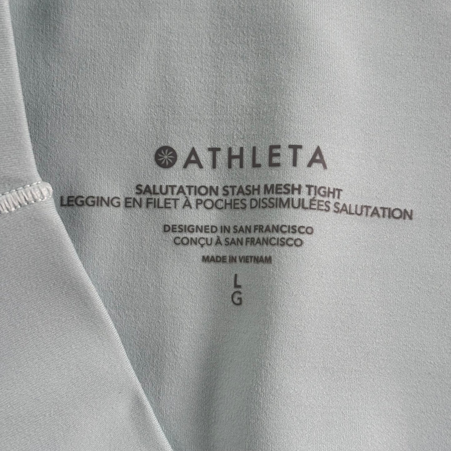 Athletic Leggings By Athleta In Blue, Size: L