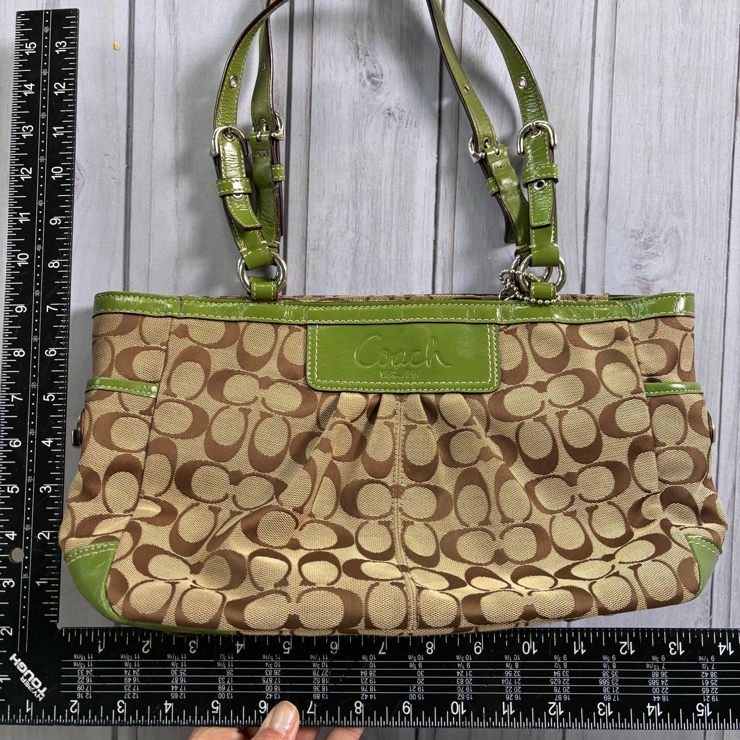 Handbag Designer By Coach, Size: Medium
