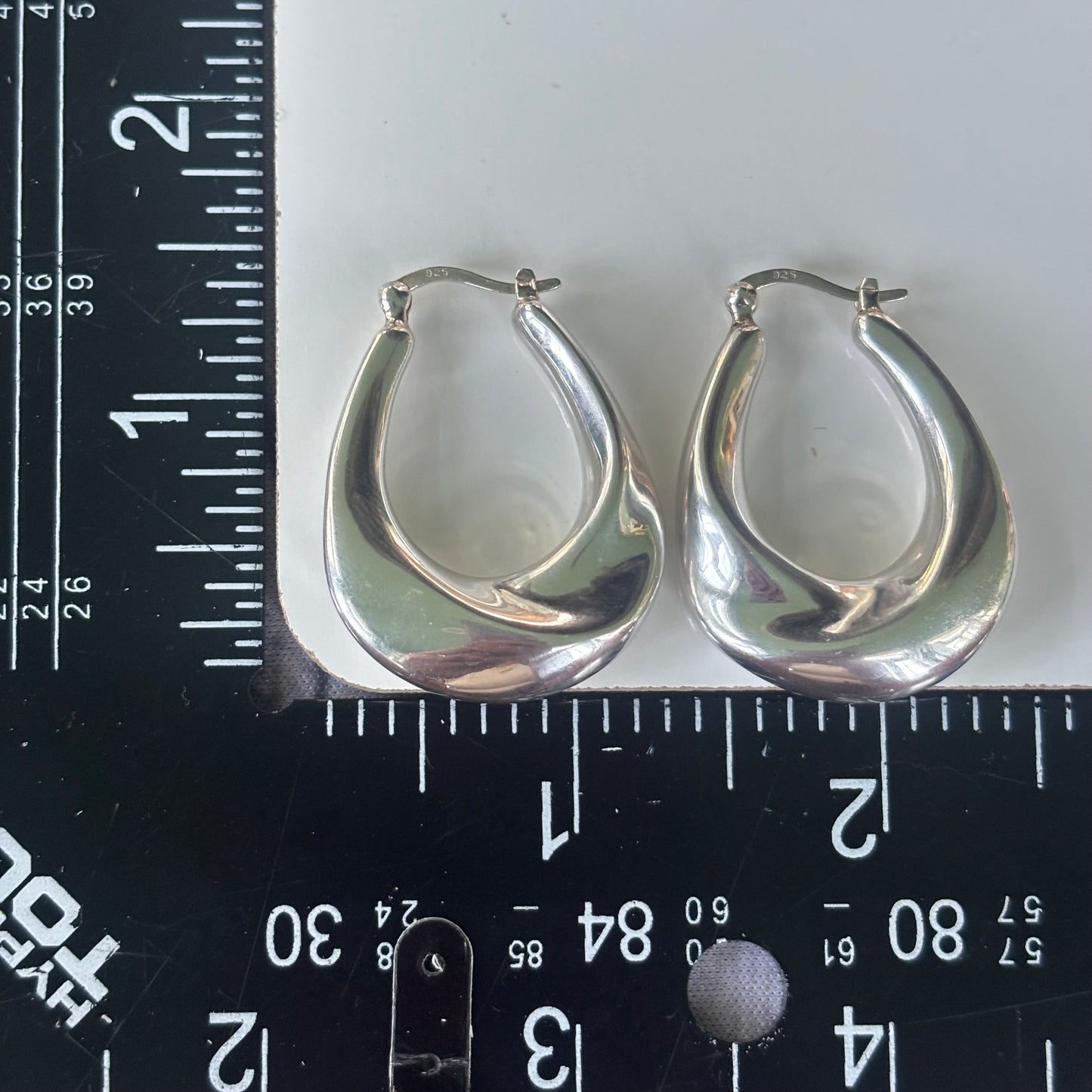 Earrings Sterling Silver Hoop
