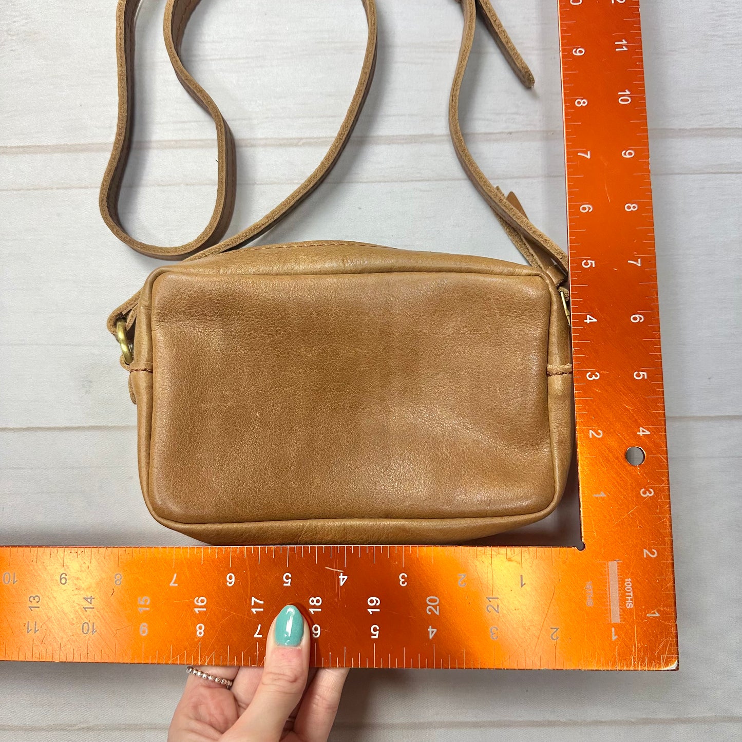 Crossbody Leather By Portland Leather Co, Size: Small
