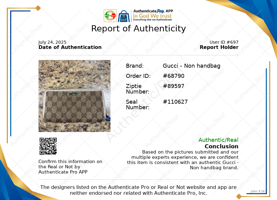 Wallet Luxury Designer By Gucci, Size: Medium