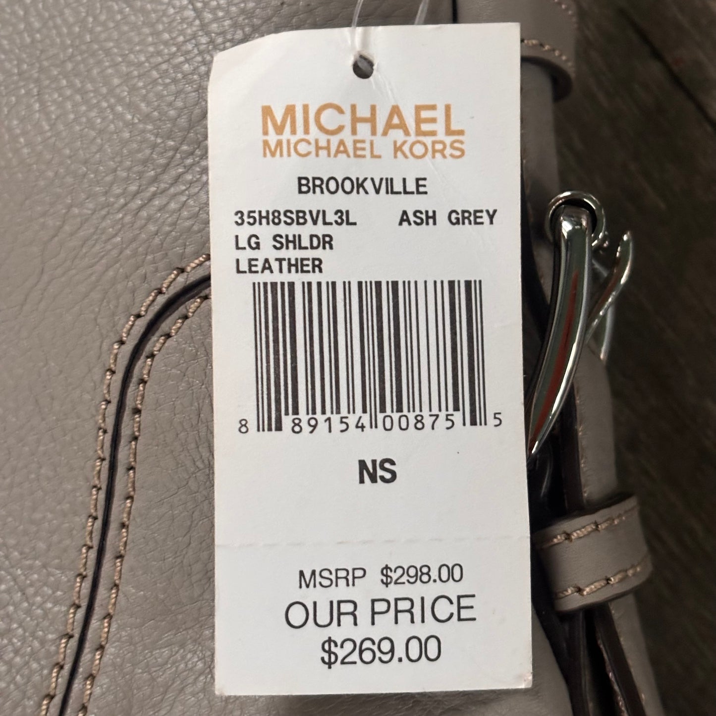 Handbag Leather By Michael By Michael Kors, Size: Large