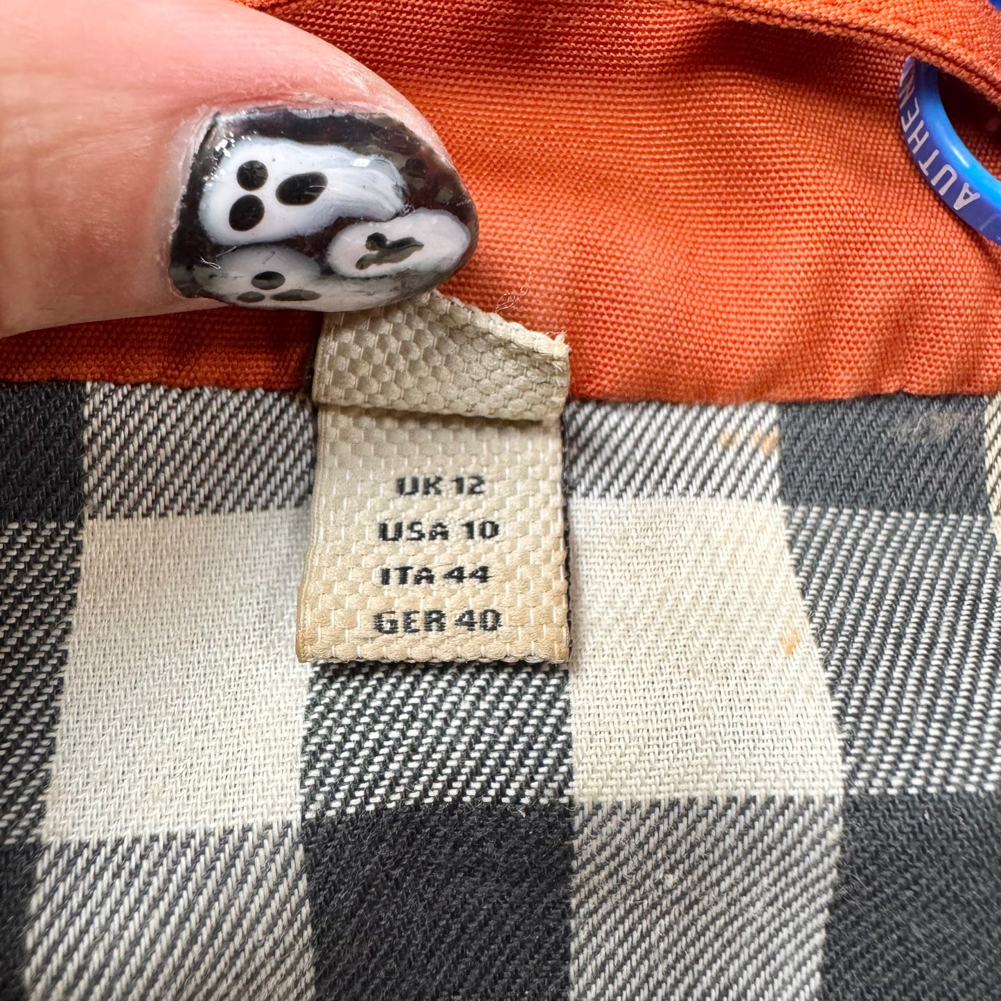 Coat Luxury Designer By Burberry In Orange, Size: L