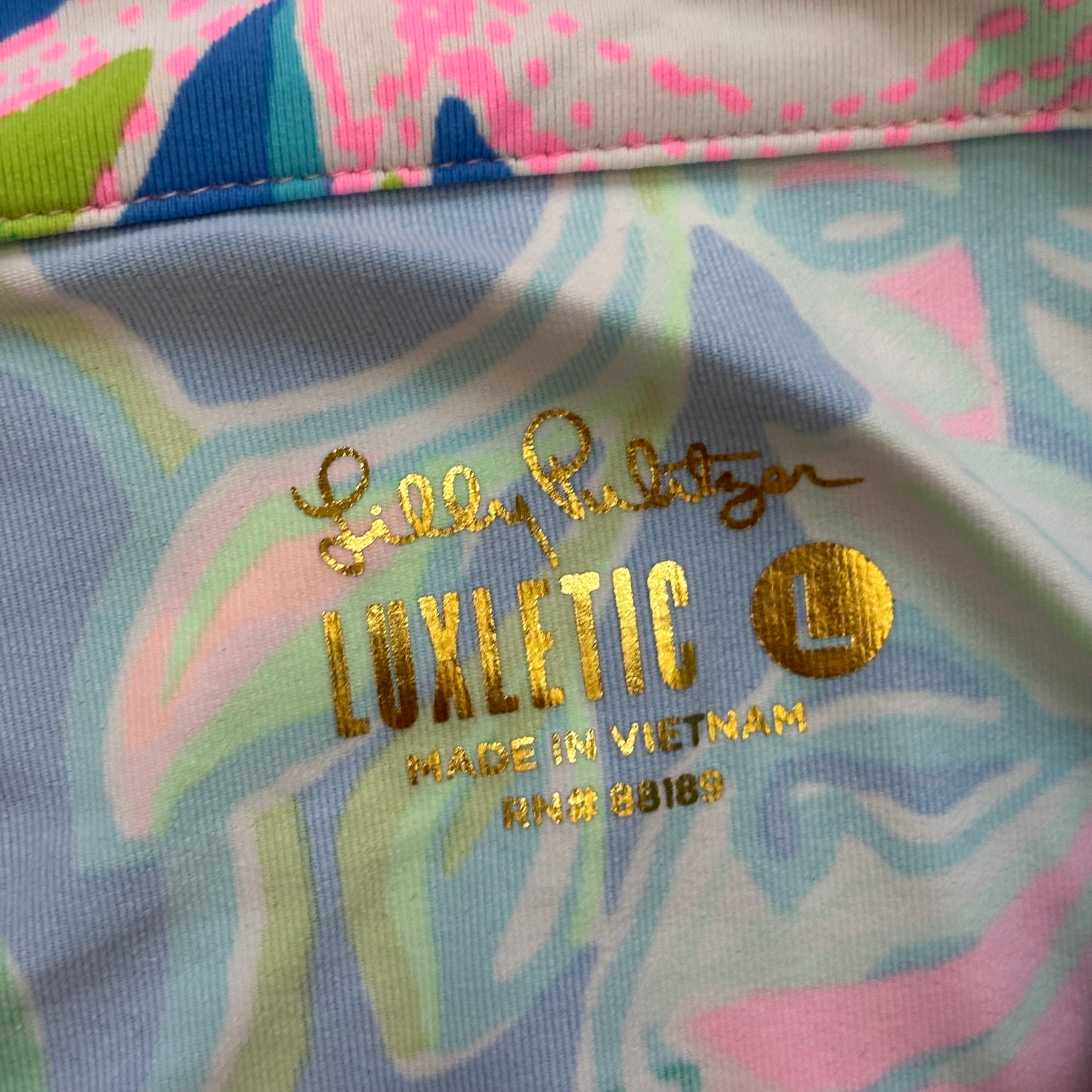 Jacket Designer By Lilly Pulitzer In Blue & Pink, Size: L