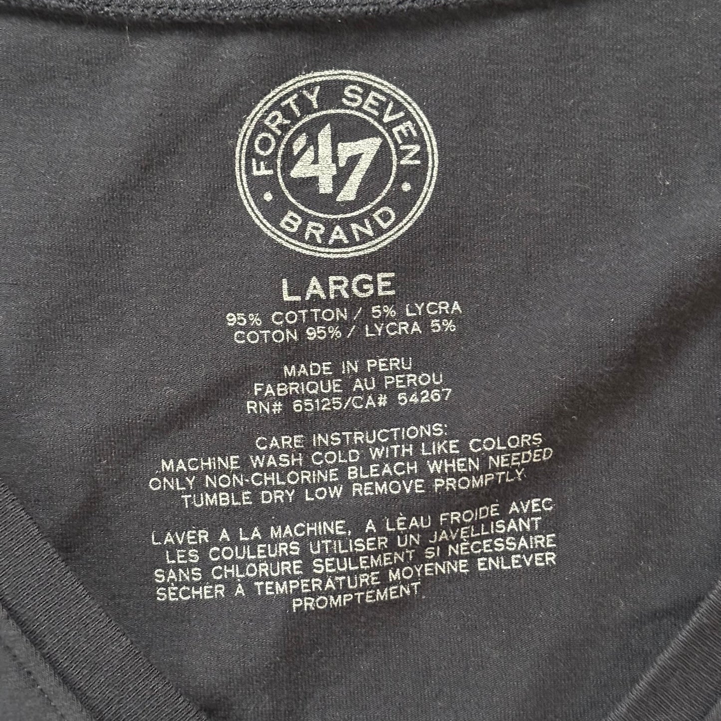 Athletic Top Long Sleeve Crewneck By Forty Seven In Navy, Size: L