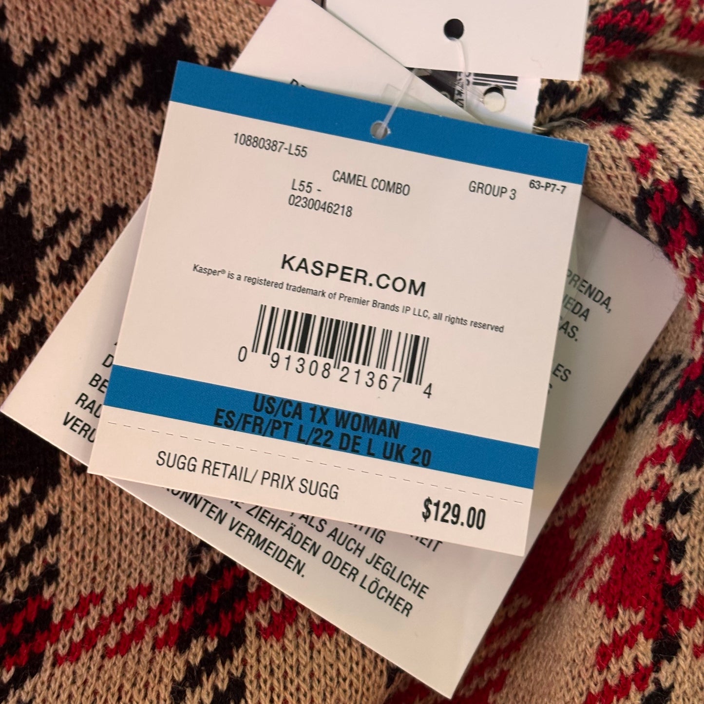 Blazer By Kasper In Brown, Size: 1x