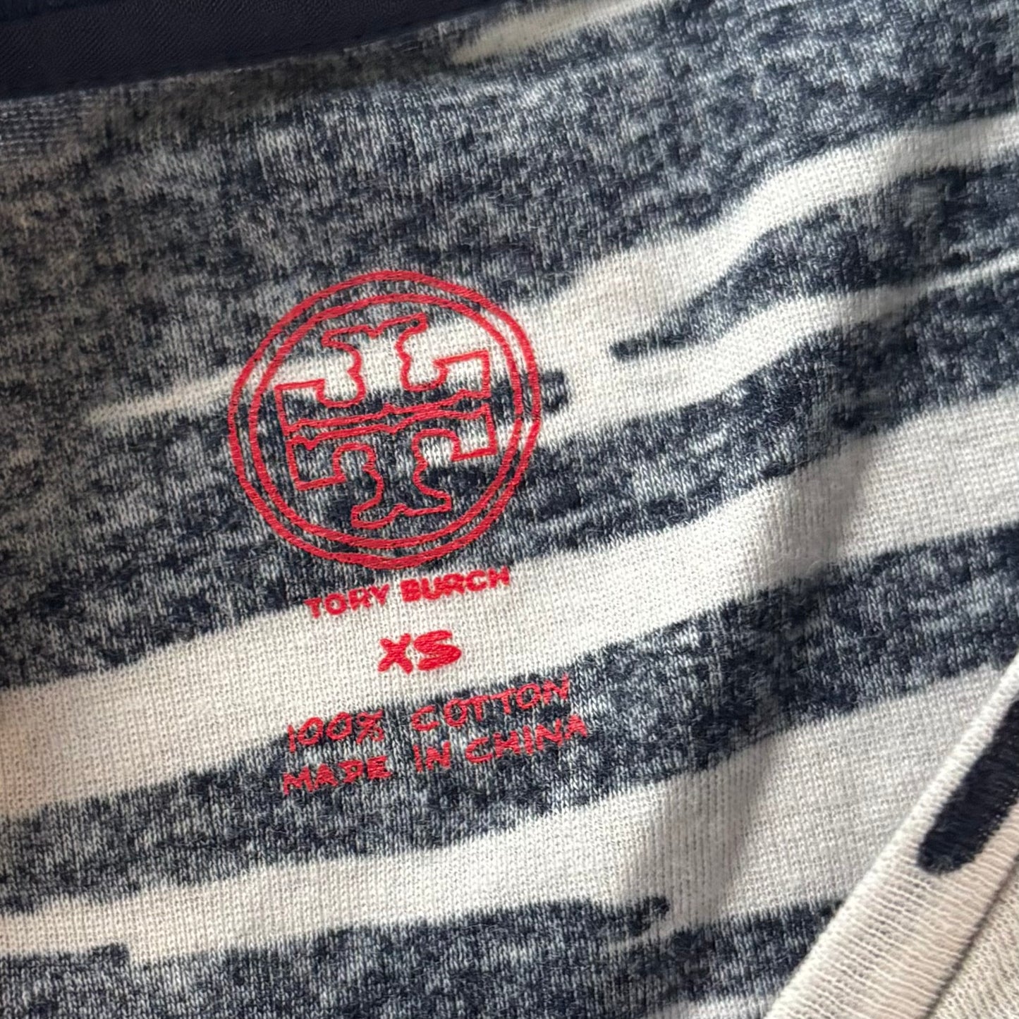 Top Long Sleeve Designer By Tory Burch In Navy, Size: Xs