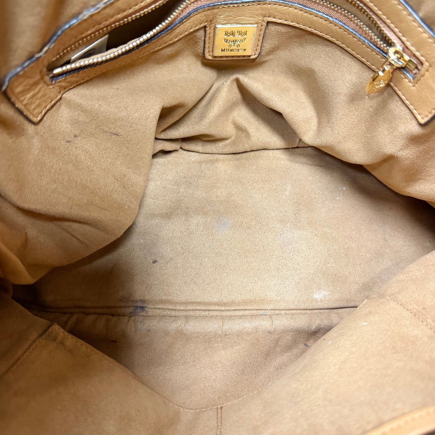 Handbag Luxury Designer By Mcm, Size: Large