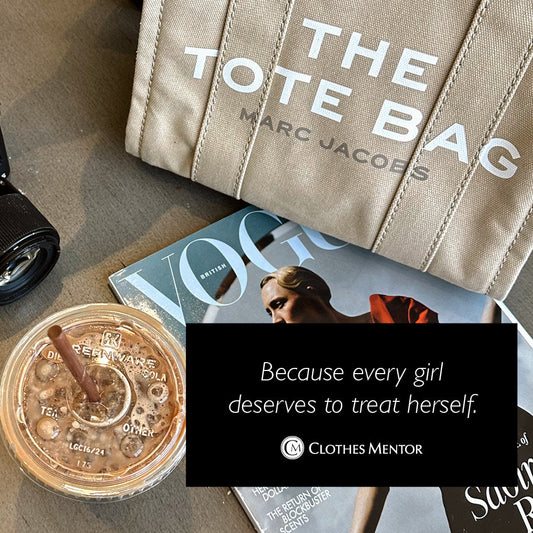 Designer Bag, Magazine and Iced Coffee to Treat Yourself