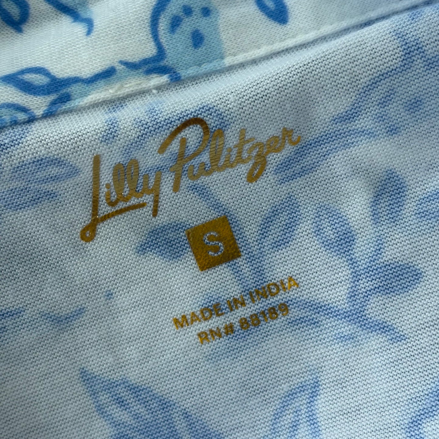 Dress Designer By Lilly Pulitzer In Blue & White, Size: S