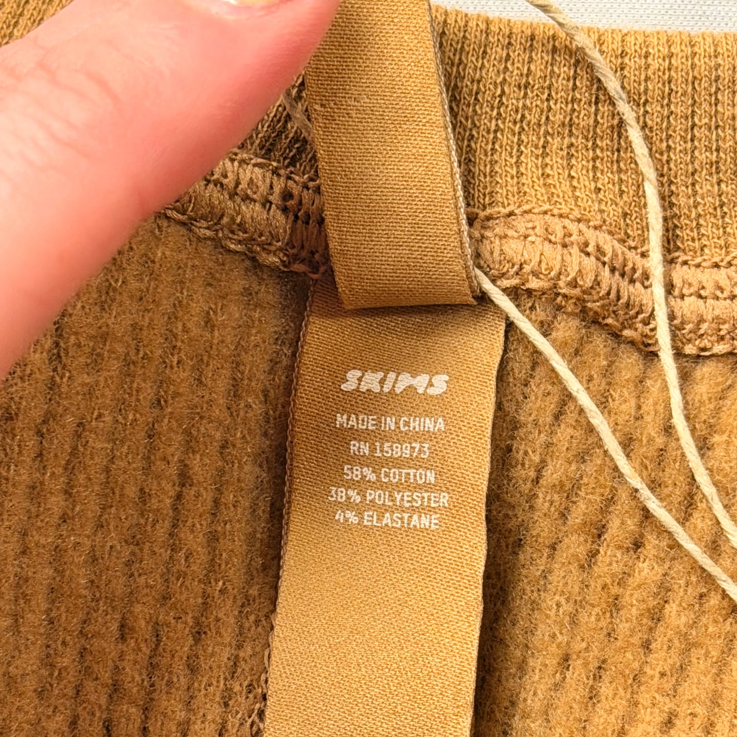 Top Long Sleeve By Skims In Brown, Size: M