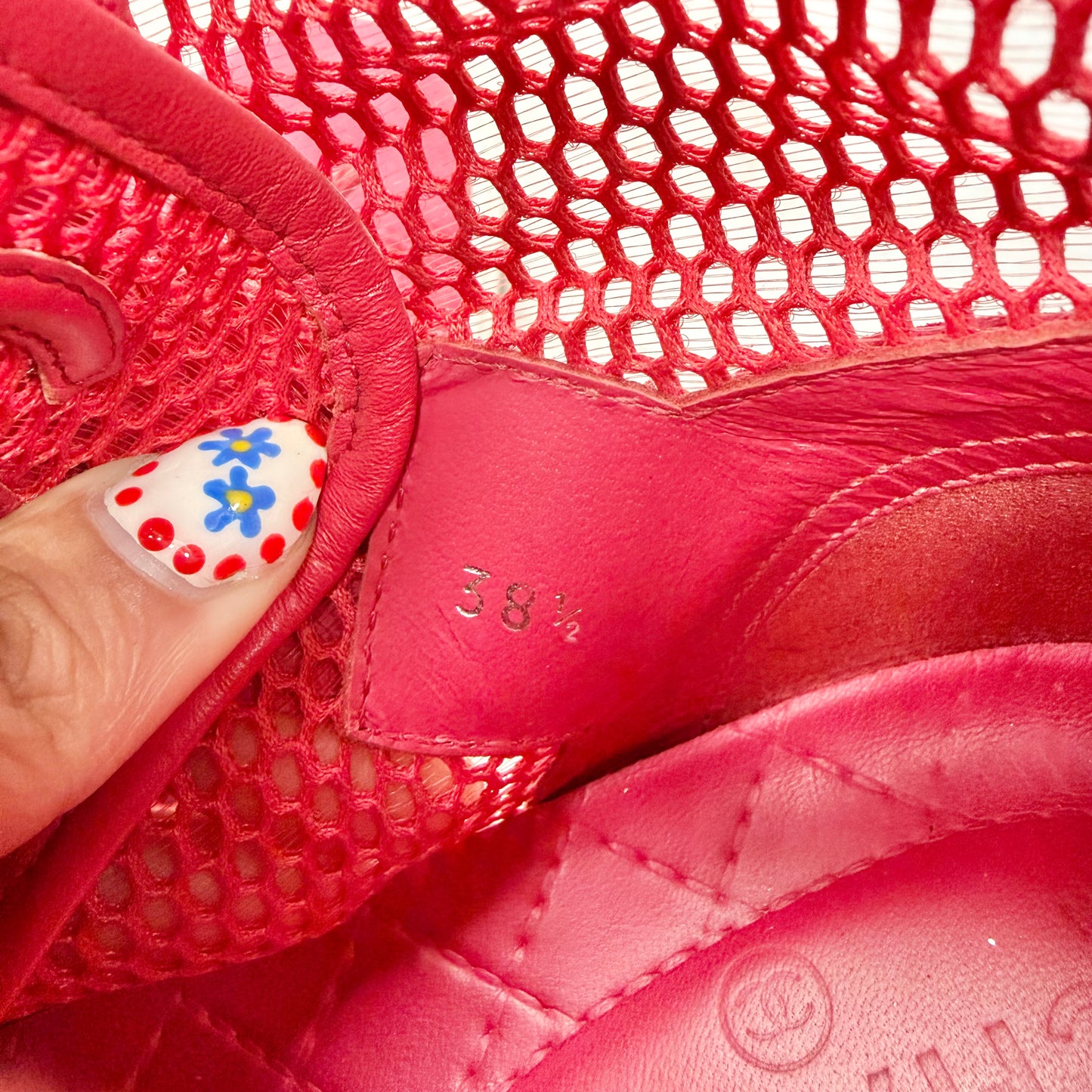 Shoes Luxury Designer By Chanel In Red, Size: 8