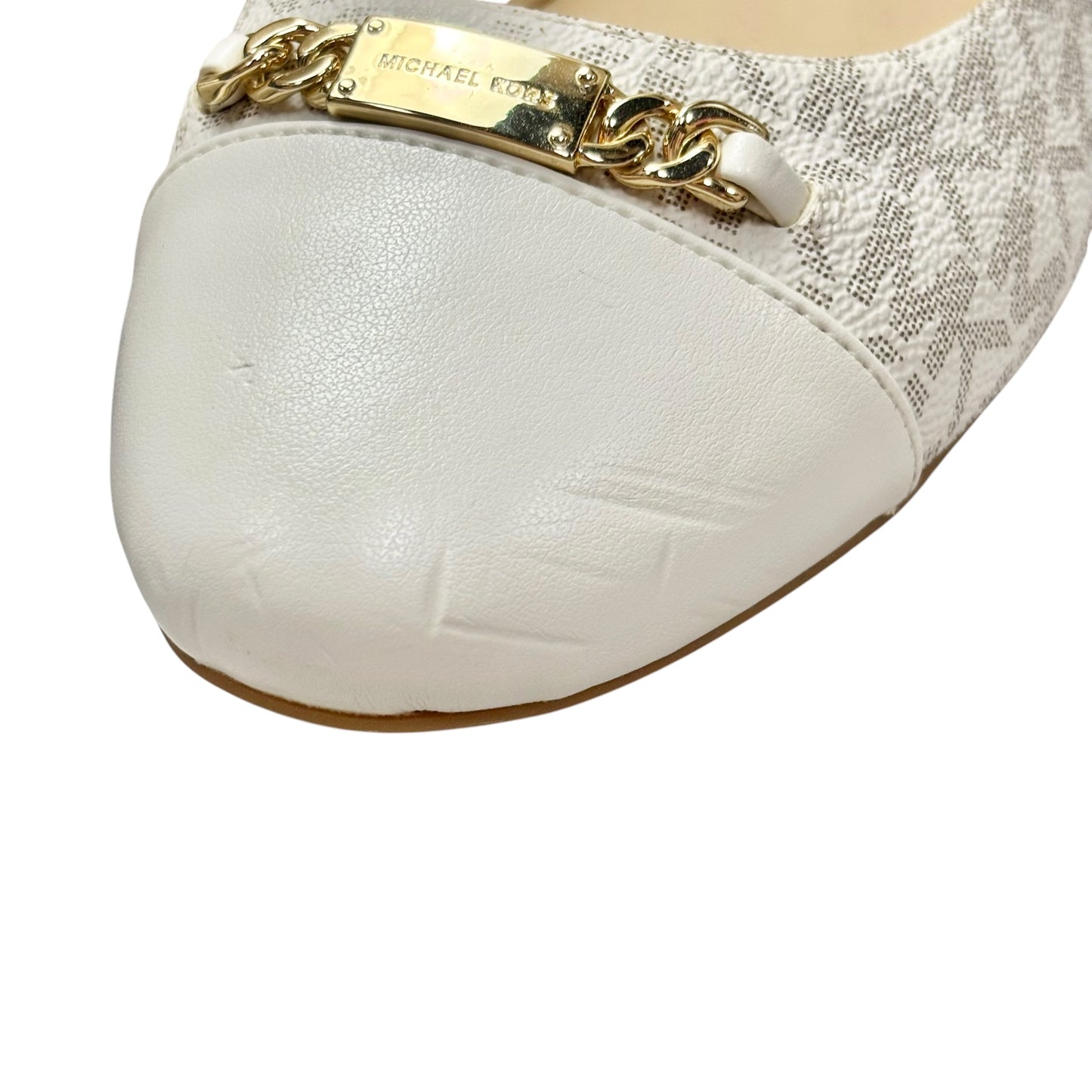 Shoes Flats By Michael By Michael Kors In White, Size: 9.5