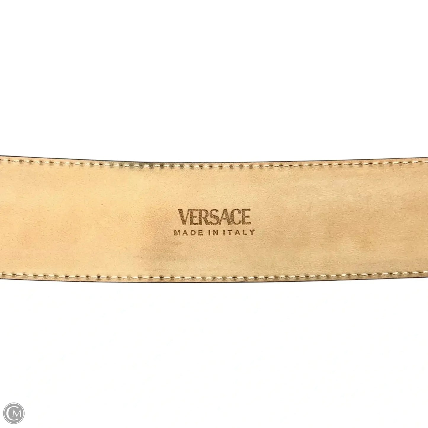 Belt Luxury Designer By Versace, Size: M
