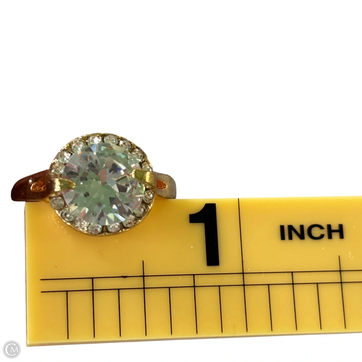 Ring Statement Gold , Size: 6.5