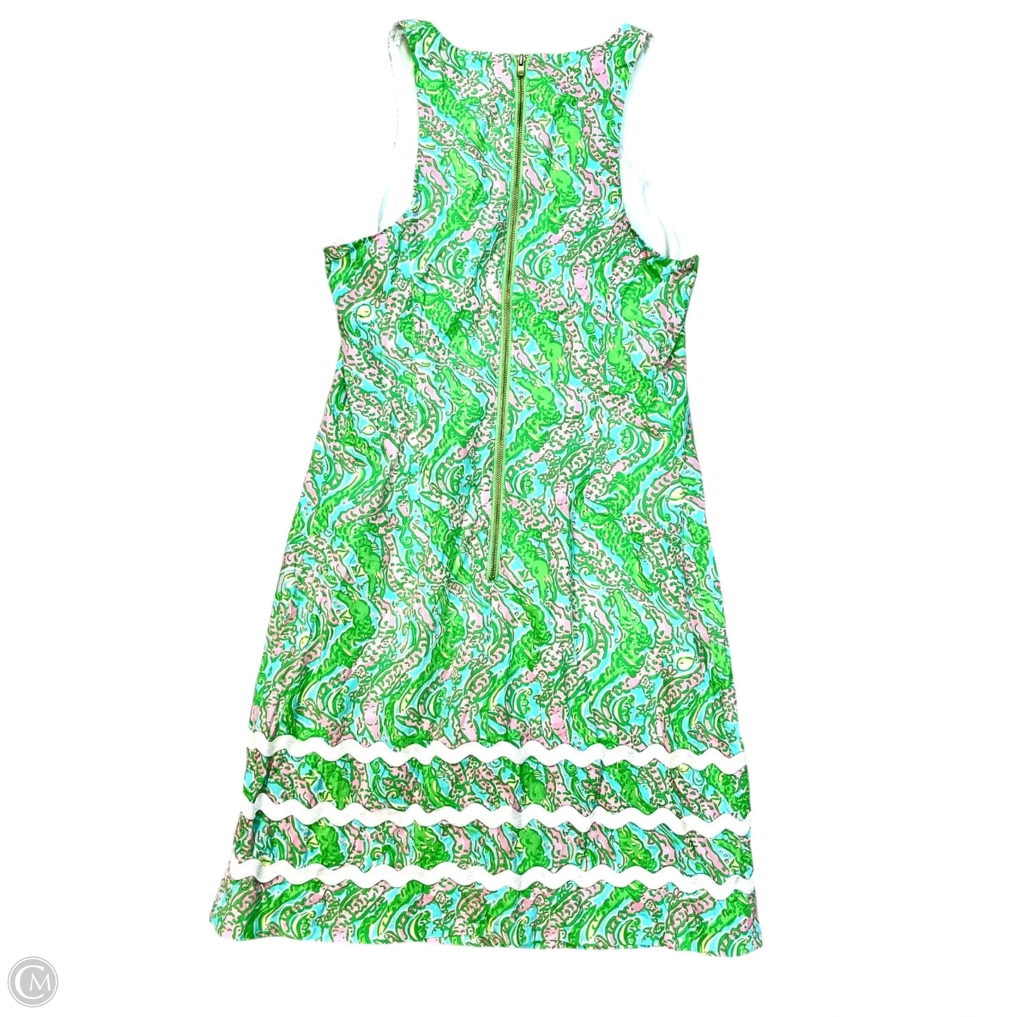 Dress Designer By Lilly Pulitzer In Green White, Size: Xs