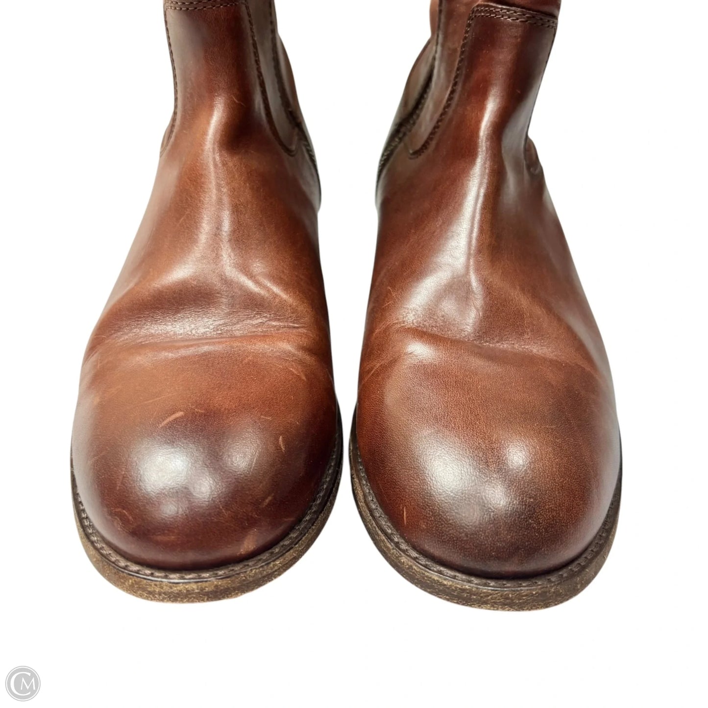 Boots Designer By Frye In Brown, Size: 9.5