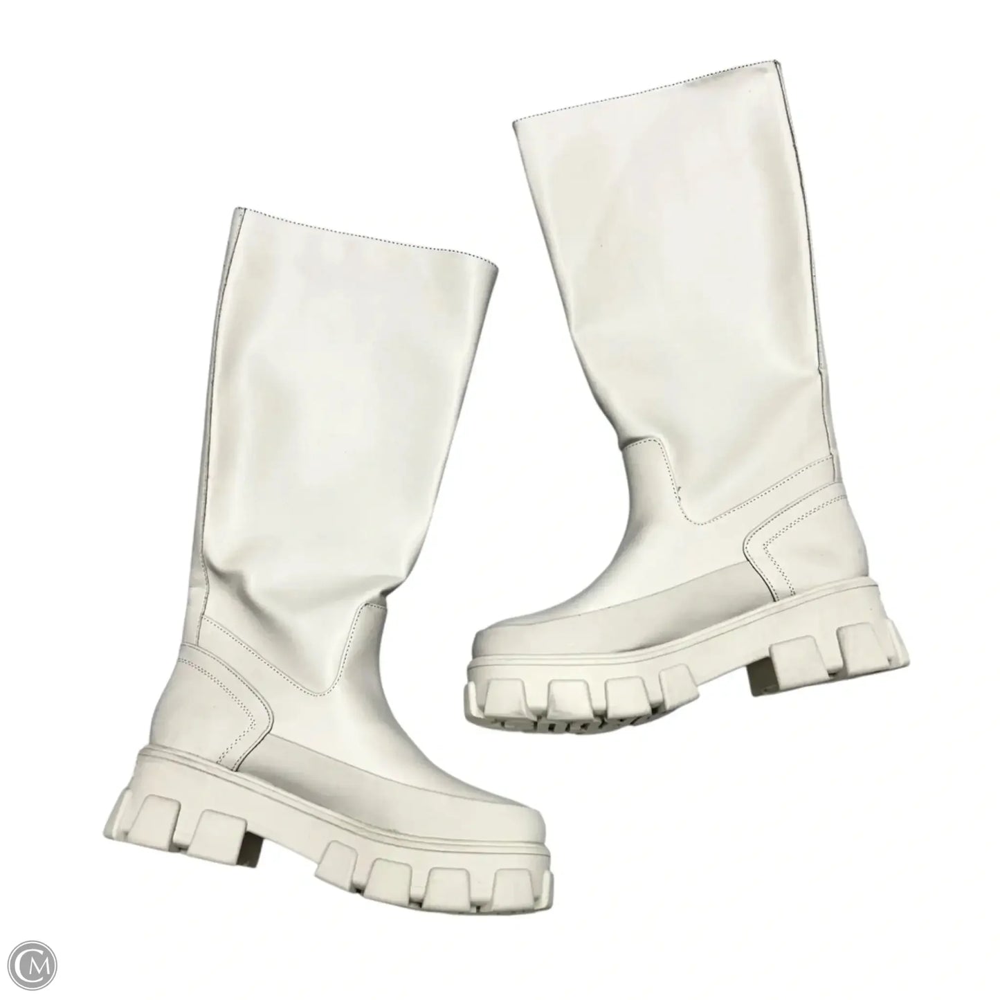 Boots Knee Heels By Circus By Sam Edelman In Beige, Size: 9.5