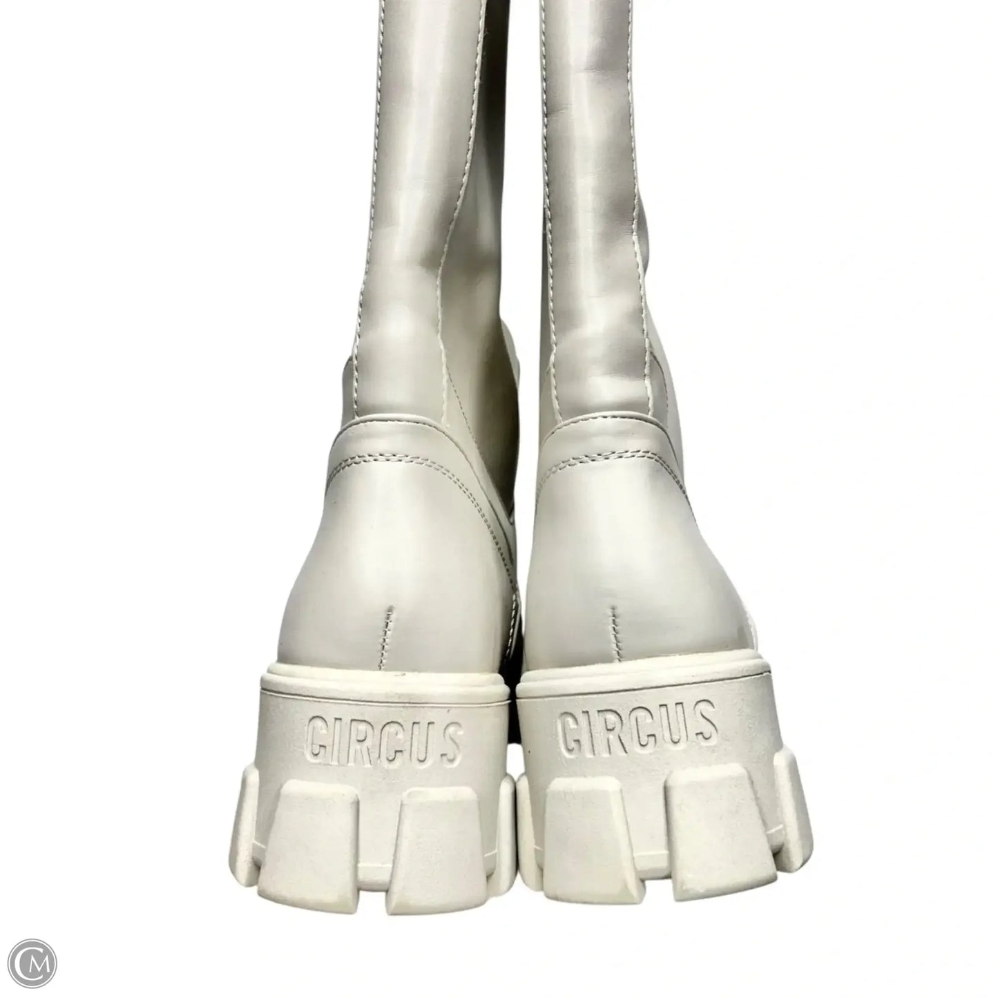 Boots Knee Heels By Circus By Sam Edelman In Beige, Size: 9.5