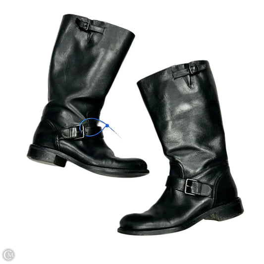 Boots Luxury Designer By Bottega Veneta In Black, Size: 10