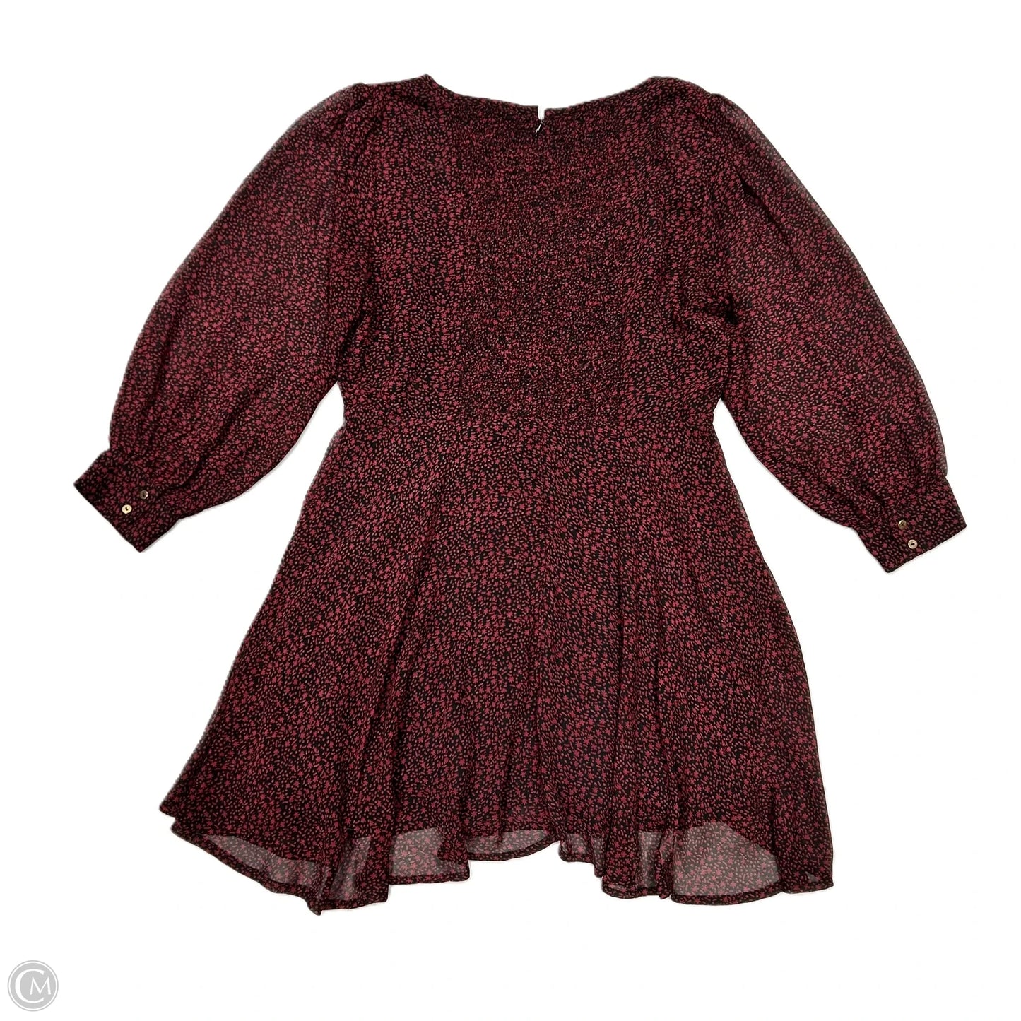 Dress Casual Short By Cleobella In Black & Red, Size: L
