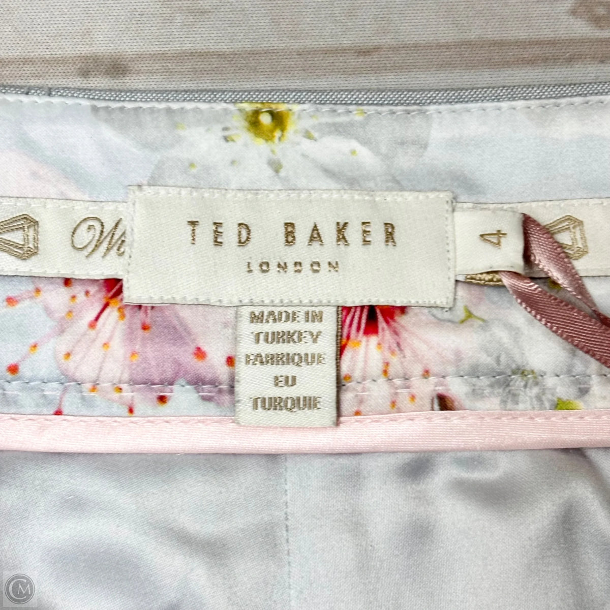 Pants Designer By Ted Baker In Grey, Size: M