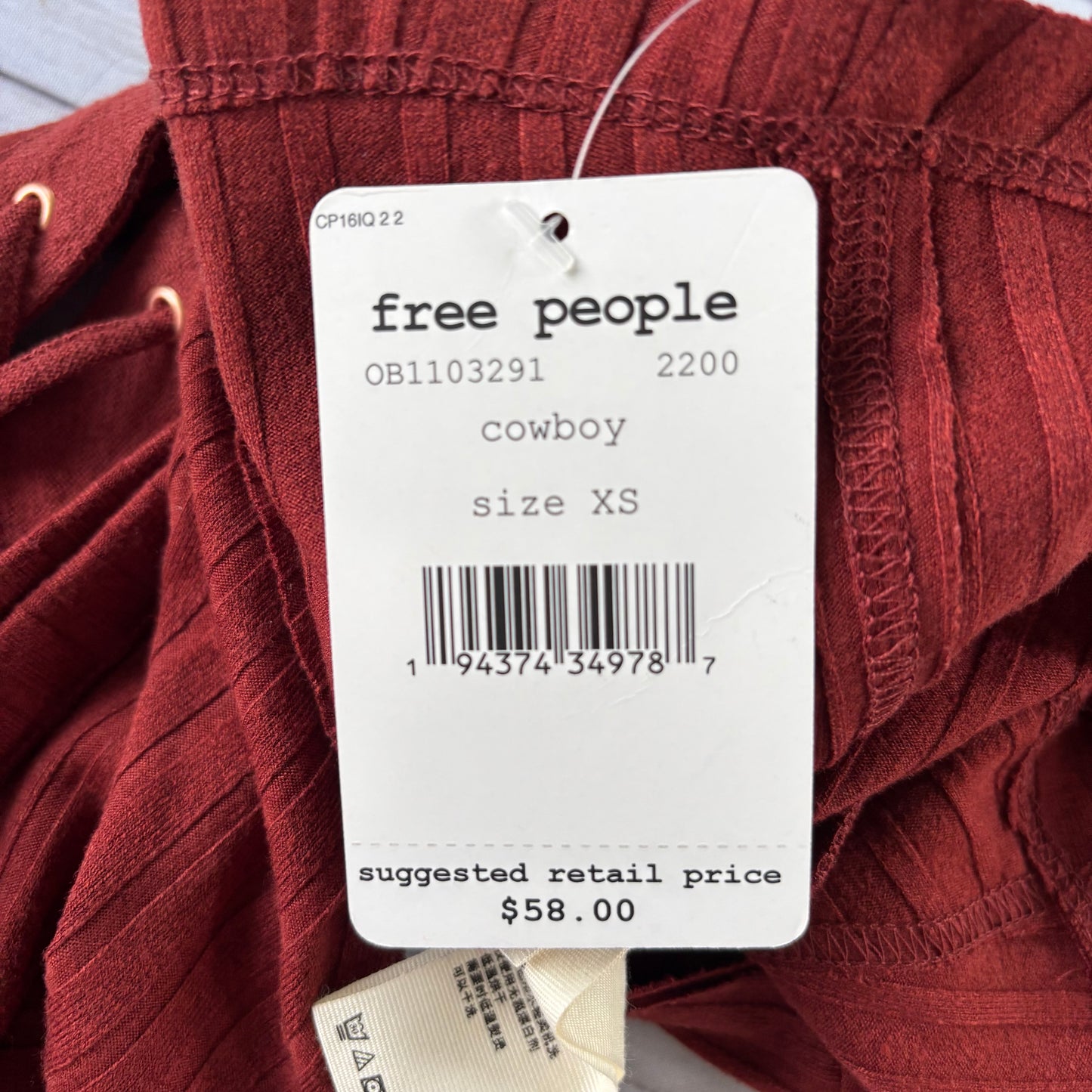 Top Sleeveless By Free People In Brown, Size: Xs