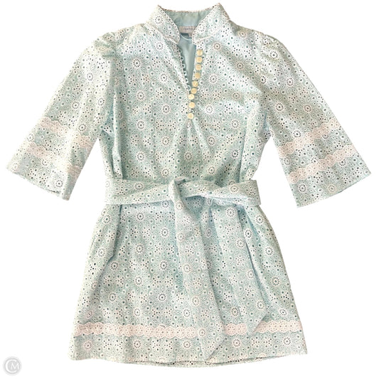 Dress Casual Midi By Cartolina In Blue & White, Size: S
