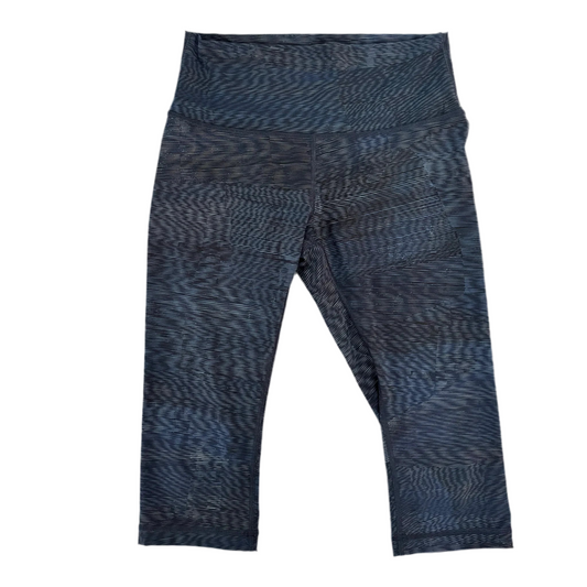Athletic Leggings Capris By Lululemon In Blue, Size: M