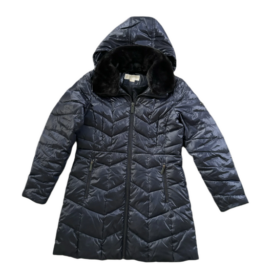 Coat Puffer & Quilted By Michael By Michael Kors In Navy, Size: S