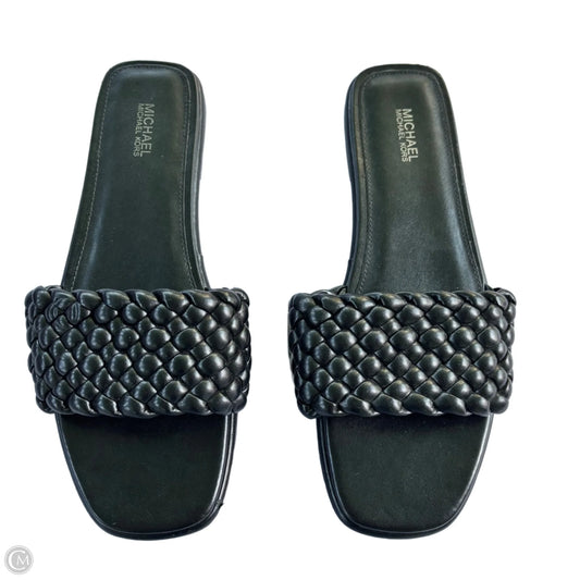 Sandals Flats By Michael By Michael Kors In Black, Size: 9