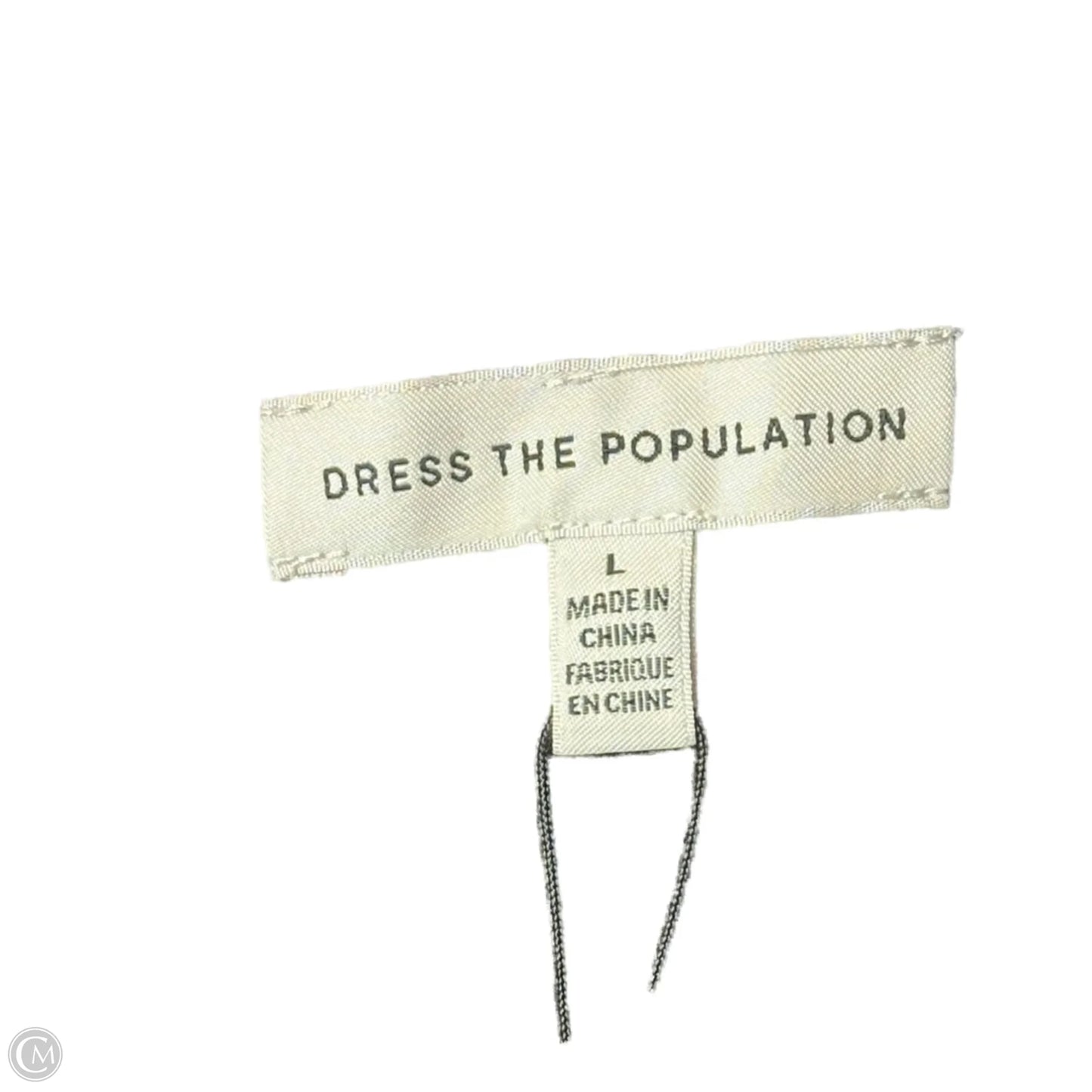 Dress Party Midi By Dress The Population In Black, Size: L