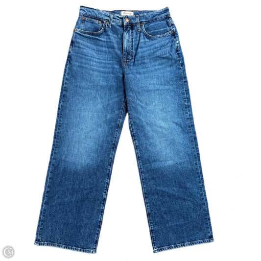 Jeans Wide Leg By Madewell In Blue Denim, Size: 10