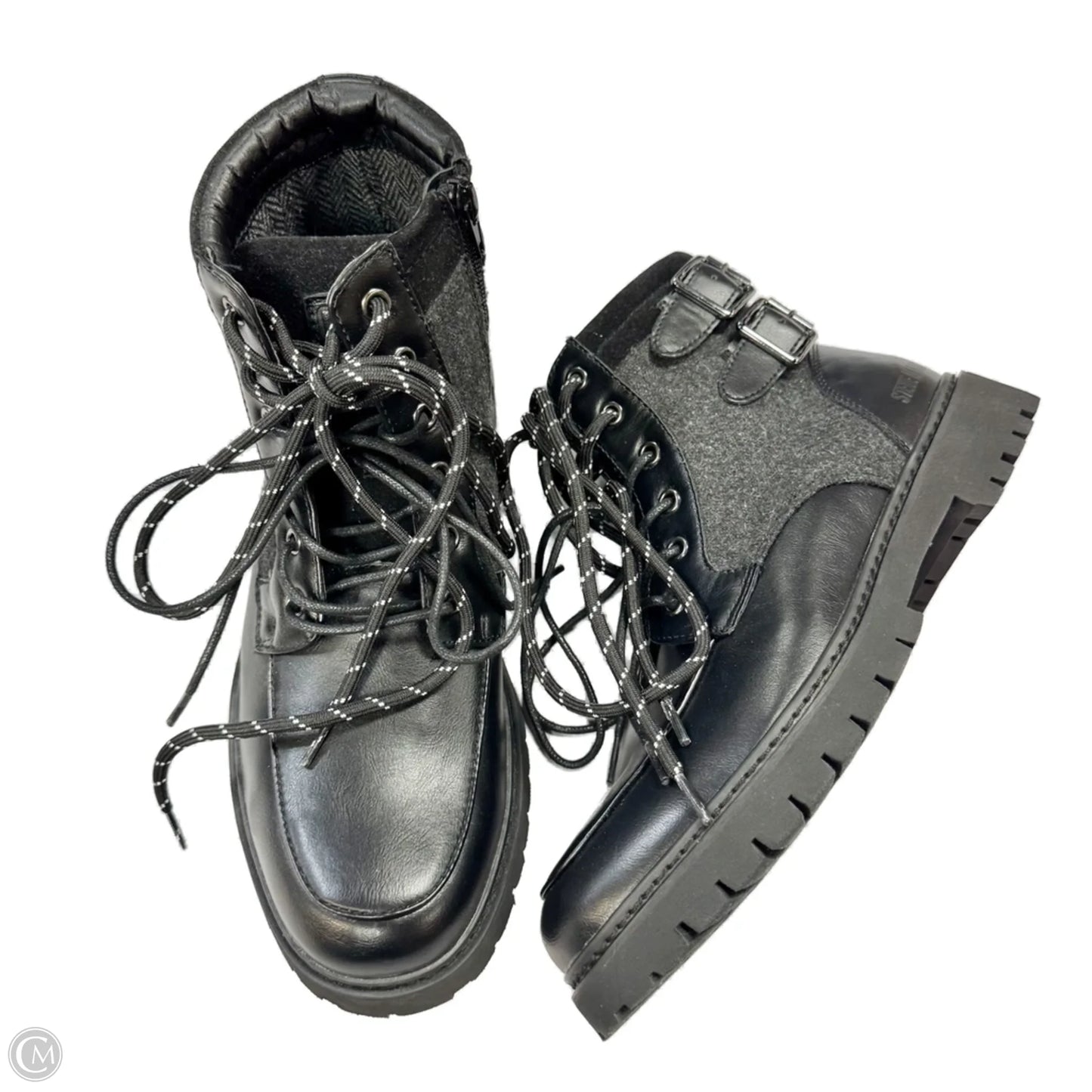 Boots Combat By Steve Madden In Black, Size: 9.5