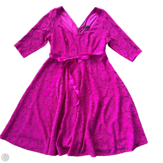 Dress Party Midi By Lane Bryant In Purple, Size: Xl