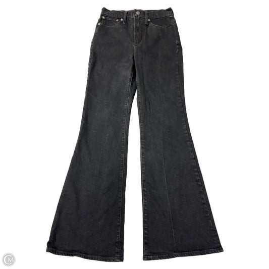 Jeans Flared By Madewell In Black Denim, Size: 2