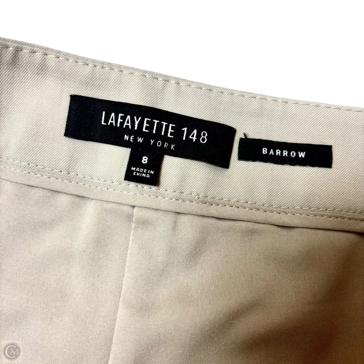 Pants Designer By Lafayette 148 In Beige, Size: 8