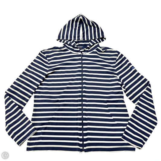 Sweatshirt Hoodie By Saint James In Striped Pattern, Size: M