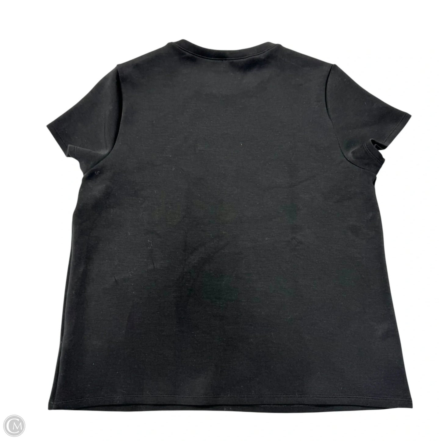 Top Short Sleeve By Spanx In Black, Size: L
